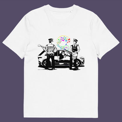 We can dream of the day the police pull you over to try out a new tune on the breathalyser. Made from 100% organic ring-spun cotton, this unisex t-shirt is a total must-have. It's high-quality, super comfy, and best of all—eco-friendly.