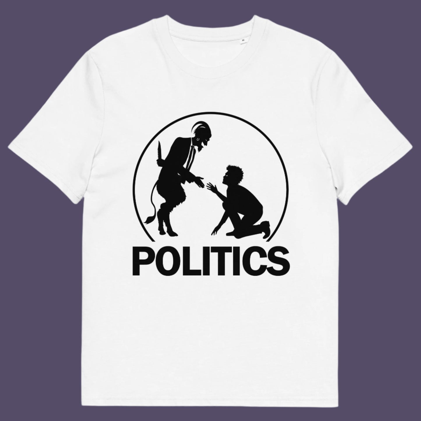 A visual representation of the complex inner workings of politics. Made from 100% organic ring-spun cotton, this unisex t-shirt is a total must-have. It's high-quality, super comfy, and best of all—eco-friendly.