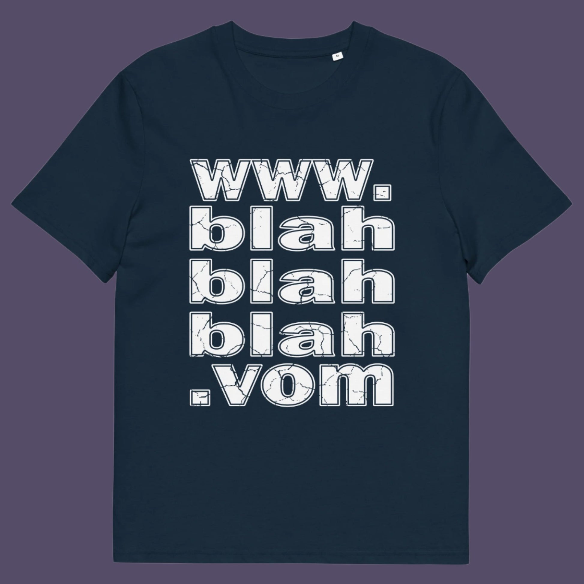 French navy t-shirt. A non conformist t shirt for those who are bored and sickened by how much of their world exists through the internet nowadays. Show how unimpressed you are with this nonconformist t-shirt design. Made from 100% organic ring-spun cotton, this social awareness t shirt is unisex, high-quality, super comfy, and best of all, eco-friendly.