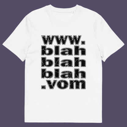 White t-shirt. A non conformist t shirt for those who are bored and sickened by how much of their world exists through the internet nowadays. Show how unimpressed you are with this nonconformist t-shirt design. Made from 100% organic ring-spun cotton, this social awareness t shirt is unisex, high-quality, super comfy, and best of all, eco-friendly.