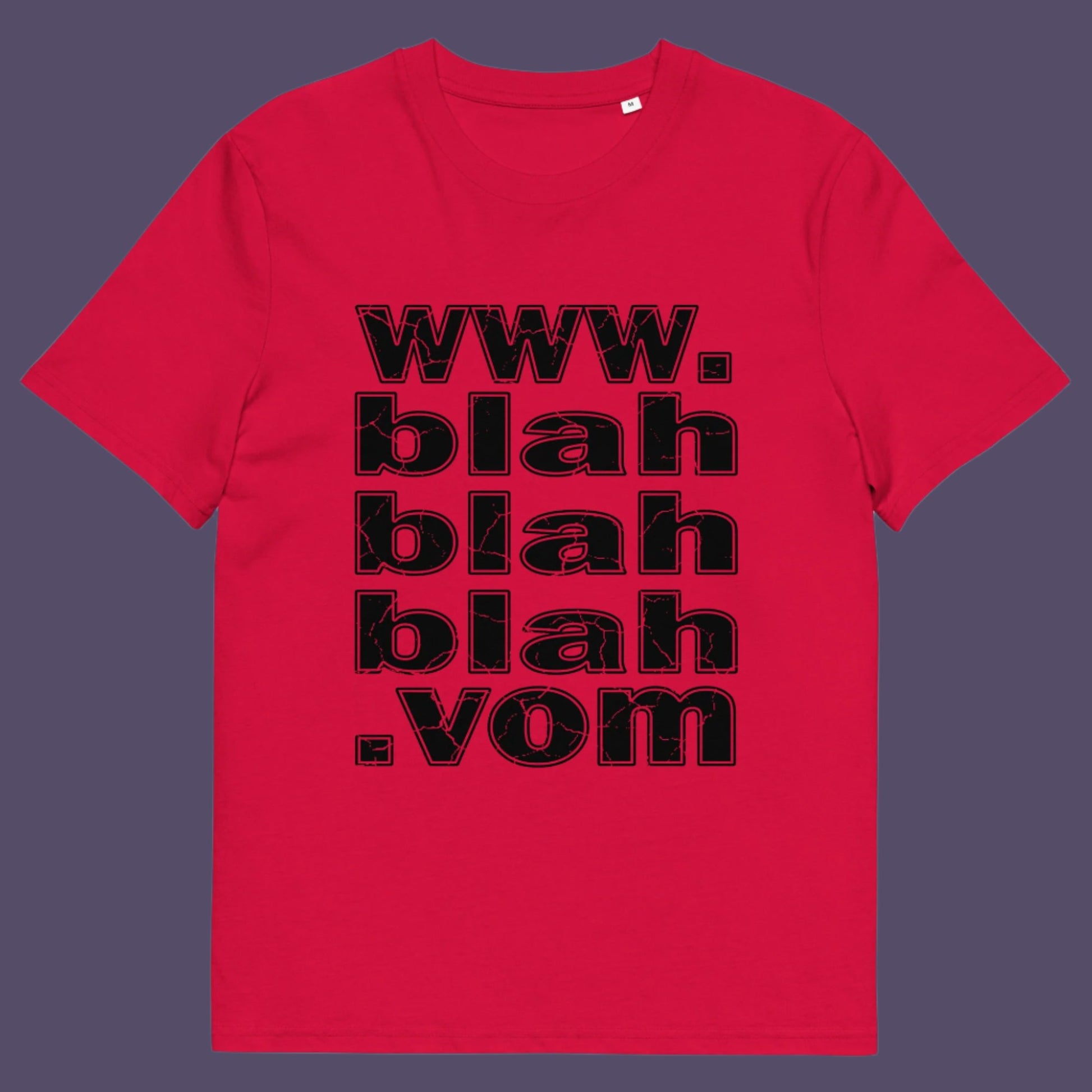 Red t-shirt. A non conformist t shirt for those who are bored and sickened by how much of their world exists through the internet nowadays. Show how unimpressed you are with this nonconformist t-shirt design. Made from 100% organic ring-spun cotton, this social awareness t shirt is unisex, high-quality, super comfy, and best of all, eco-friendly.