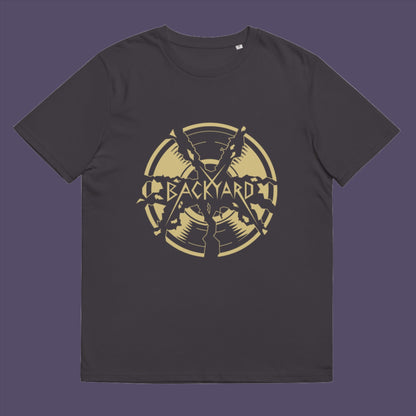 Anthracite t-shirt. A unique Backyard t-shirt. If you were there, you were there. If you know, you know and if you remember it you are lucky !! Eco friendly t shirt. Made from 100% organic ring-spun cotton, this nostalgic t-shirt is unisex, high-quality, super comfy, and best of all, eco-friendly.