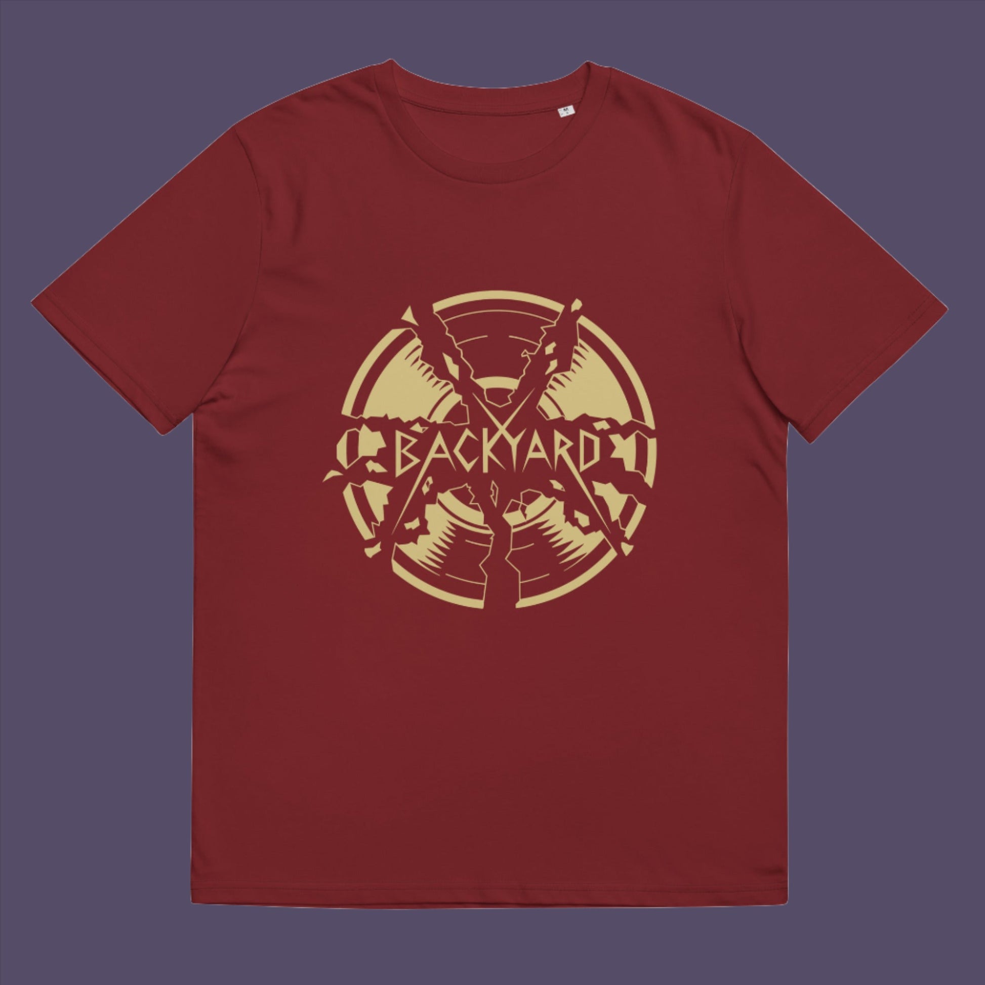 Burgundy t-shirt. A unique Backyard t-shirt. If you were there, you were there. If you know, you know and if you remember it you are lucky !! Eco friendly t shirt. Made from 100% organic ring-spun cotton, this nostalgic t-shirt is unisex, high-quality, super comfy, and best of all, eco-friendly.