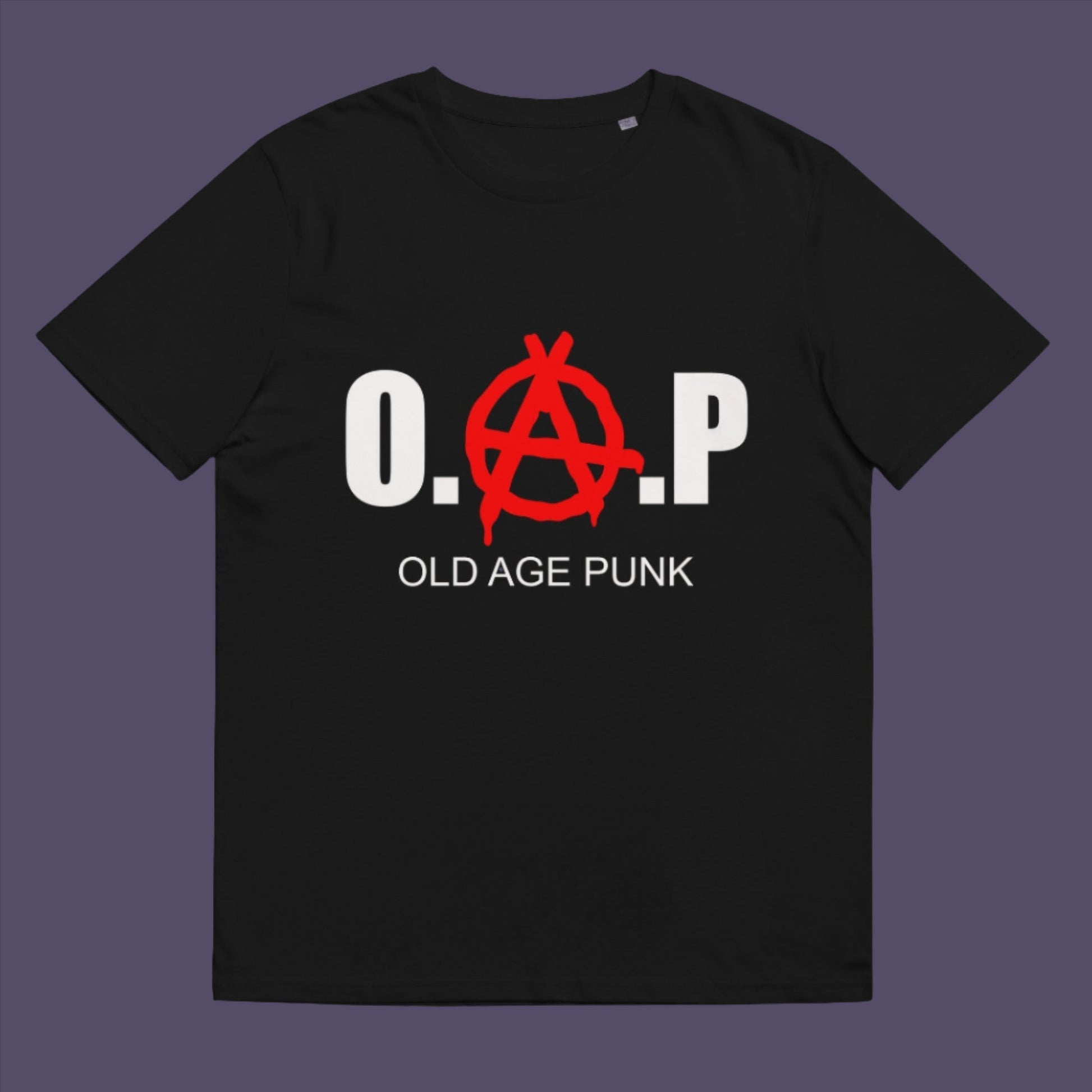 Black t-shirt. A funny nonconformist t-shirt for all you oldies out there that still don't agree with the system, or if you have a parent or grandparent with an attitude, this is a great sarcastic t-shirt present. Made from 100% organic ring-spun cotton, this punk rocker t-shirt is unisex, high-quality, super comfy, and best of all, eco-friendly.