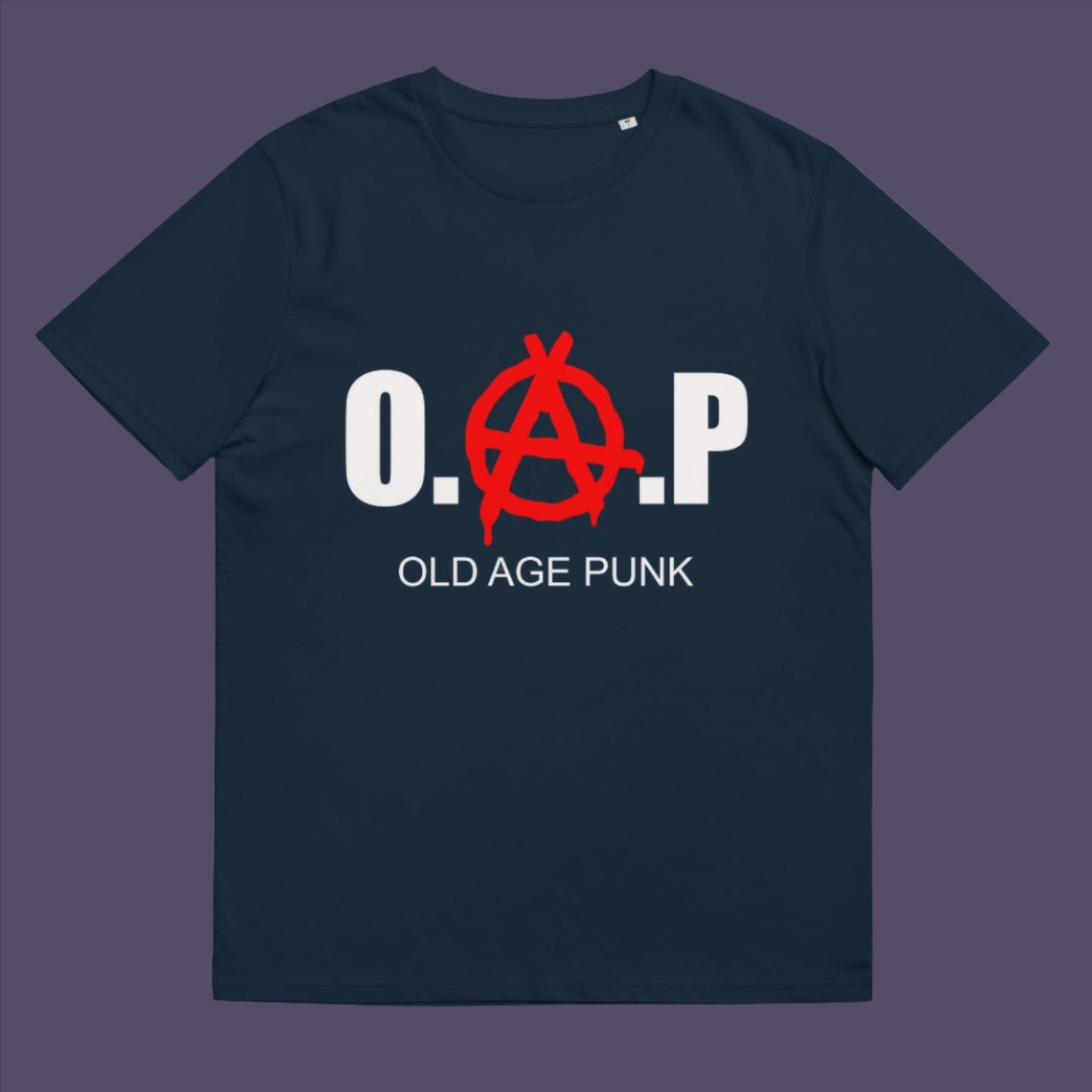 French navy t-shirt. A funny nonconformist t-shirt for all you oldies out there that still don't agree with the system, or if you have a parent or grandparent with an attitude, this is a great sarcastic t-shirt present. Made from 100% organic ring-spun cotton, this punk rocker t-shirt is unisex, high-quality, super comfy, and best of all, eco-friendly.