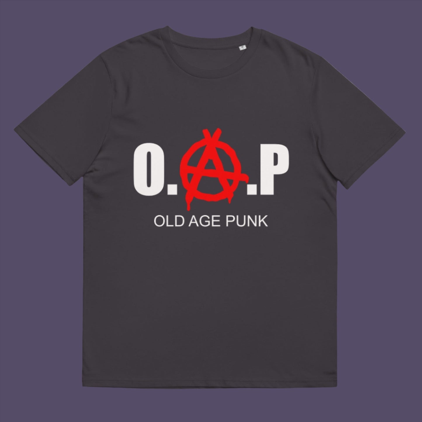 Anthracite t-shirt. A funny non conformist t shirt for all you oldies out there that still don't agree with the system, or if you have a parent or grandparent with an attitude, this is a great sarcastic t-shirt present. Made from 100% organic ring-spun cotton, this punk rocker t shirt is unisex, high-quality, super comfy, and best of all, eco-friendly.