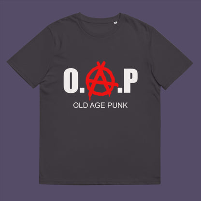 Anthracite t-shirt. A funny non conformist t shirt for all you oldies out there that still don't agree with the system, or if you have a parent or grandparent with an attitude, this is a great sarcastic t-shirt present. Made from 100% organic ring-spun cotton, this punk rocker t shirt is unisex, high-quality, super comfy, and best of all, eco-friendly.