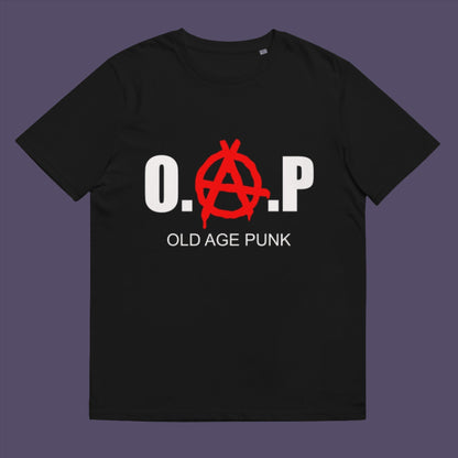 Black t-shirt. A funny non conformist t shirt for all you oldies out there that still don't agree with the system, or if you have a parent or grandparent with an attitude, this is a great sarcastic t-shirt present. Made from 100% organic ring-spun cotton, this punk rocker t shirt is unisex, high-quality, super comfy, and best of all, eco-friendly.