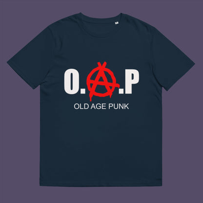 French navy t-shirt. A funny non conformist t shirt for all you oldies out there that still don't agree with the system, or if you have a parent or grandparent with an attitude, this is a great sarcastic t-shirt present. Made from 100% organic ring-spun cotton, this punk rocker t shirt is unisex, high-quality, super comfy, and best of all, eco-friendly.