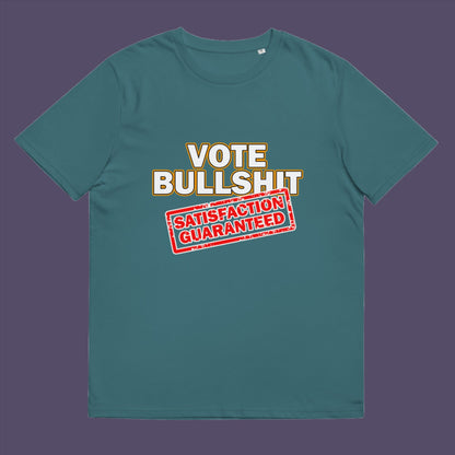 Stargazer t-shirt. This political t-shirt design tells it like it is. This unique anti-establishment t-shirt is for those who have lost all faith in politics. It seems no matter what you vote for, you definitely get bullshit. Made from 100% organic ring-spun cotton, this anti-government t-shirt is unisex, high-quality, super comfy, and best of all, eco-friendly.