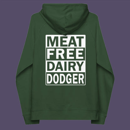 Meat free, dairy dodger. We heard this at a food market in London and absolutely loved it. It's got much more character than the word ' Vegan '. Own the expression and be proud !