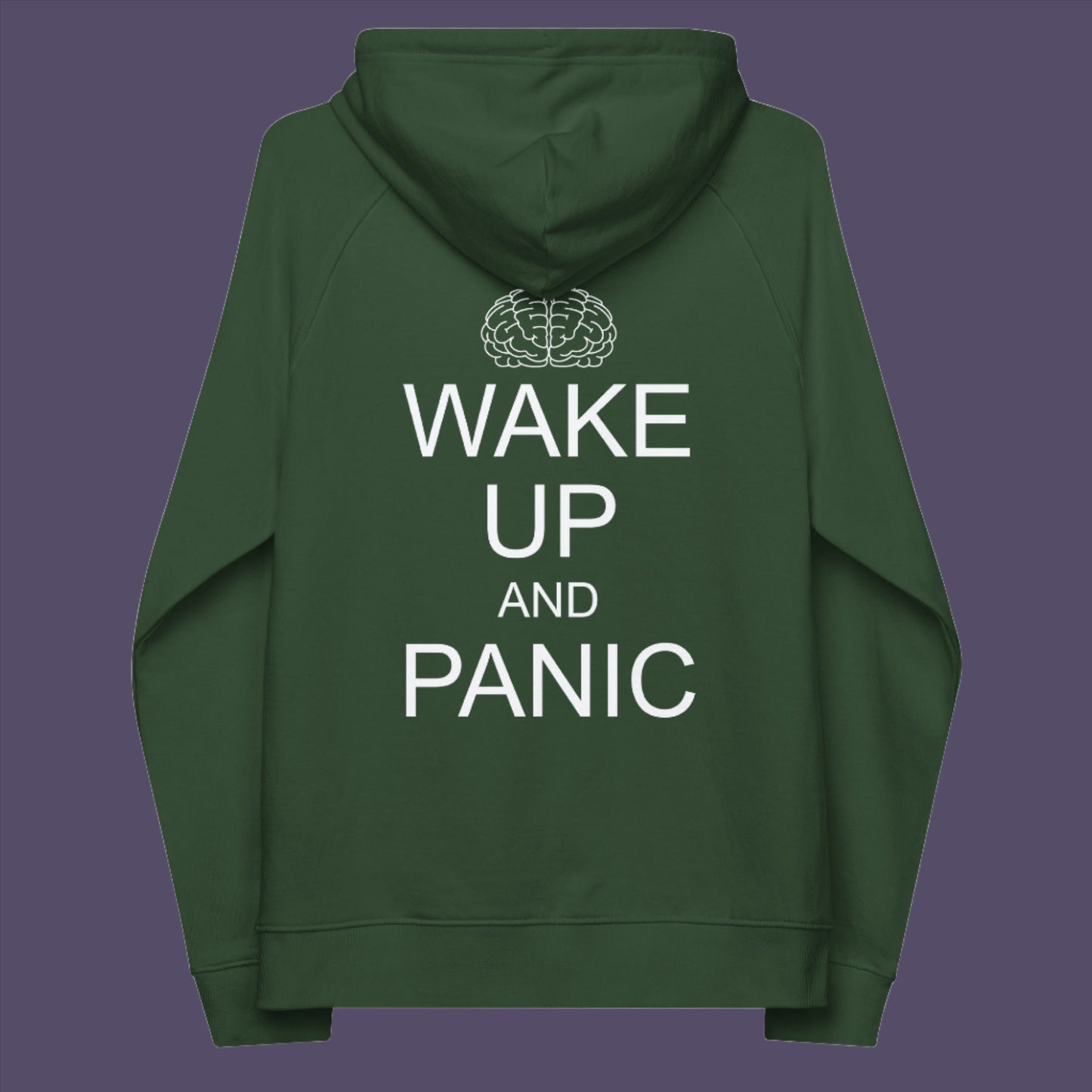 A design to suggest that it's probably better to wake up and panic rather than ' Keep Calm '.